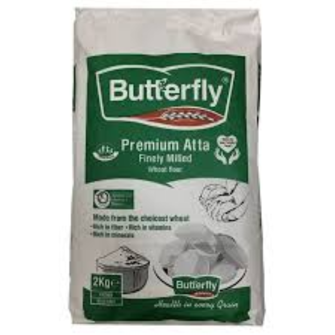 BUTTERFLY ATTA WHITE 2KG